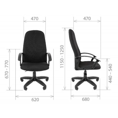 Кресло Стандарт СТ-79 С-3, Ткань, цвет Черный