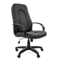 Кресло CHAIRMAN 429 Ткань/экокожа, цвет Черный/серый