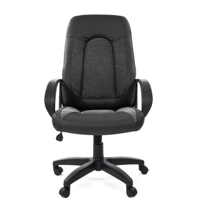 Кресло для руководителя CHAIRMAN 429, Ткань/экокожа, цвет Черный/серый
