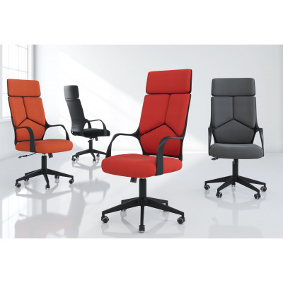 Кресло Для руководителя CHAIRMAN 525, Ткань, цвет Красный