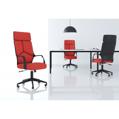 Кресло Для руководителя CHAIRMAN 525, Ткань, цвет Красный