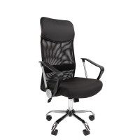 Кресло CHAIRMAN 610 Сетчатый акрил/Ткань стандарт/Экокожа, цвет Черный