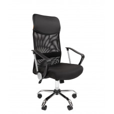 Кресло CHAIRMAN 610 Сетчатый акрил/Ткань стандарт/Экокожа, цвет Черный