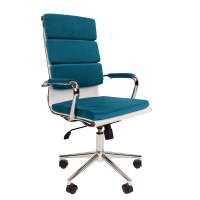 Кресло CHAIRMAN HOME 750 Ткань велюр, цвет Бирюзовый