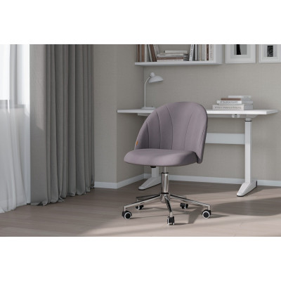 Кресло CHAIRMAN HOME 117 T-53, Ткань велюр, цвет Серый