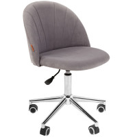 Кресло CHAIRMAN HOME 117 T-53, Ткань велюр, цвет Серый