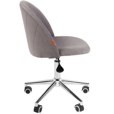 Кресло CHAIRMAN HOME 117 T-53, Ткань велюр, цвет Серый