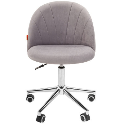 Кресло CHAIRMAN HOME 117 T-53, Ткань велюр, цвет Серый