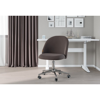 Кресло CHAIRMAN HOME 118 T-55, Ткань велюр, цвет Серый