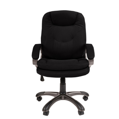 Кресло домашний офис CHAIRMAN HOME 668, Ткань велюр, цвет Черный