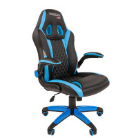 Кресло CHAIRMAN GAME 15 Экокожа, цвет Голубой