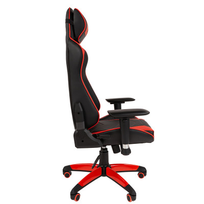 Кресло Игровое CHAIRMAN GAME 44, Экокожа, цвет Красный