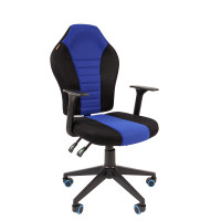 Кресло CHAIRMAN GAME 8 Ткань TW, цвет Черный/Синий
