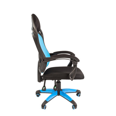 Кресло игровое CHAIRMAN GAME 12, Сетчатый акрил/Ткань TW, цвет Голубой