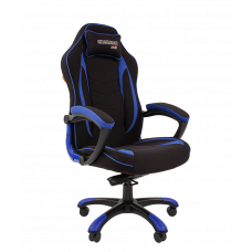 Кресло CHAIRMAN GAME 28 Ткань, цвет Черный/Синий