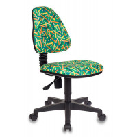 Кресло детское Бюрократ KD-4 зеленый карандаши крестовина пластик