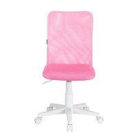 Кресло детское Бюрократ KD-9 розовый TW-06A TW-13А сетка/ткань крестовина пластик пластик белый