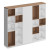 Шкаф комбинированный (открытый - одежда узкий - открытый) City СИ 304 НР БП БП орех ногаро/белый премиум/белый премиум