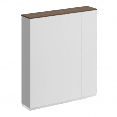 Шкаф для документов закрытый City СИ 313 ДГ БП БП дуб гладстоун/белый премиум/белый премиум