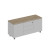 Тумба для оргтехники City СИ 262 ДС БП БП дуб гладстоун светлый/белый премиум/белый премиум