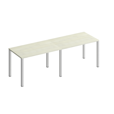 Рабочая станция на металлокаркасе (2х120) КФ К.1131-2 ДШ дуб шамони