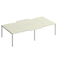 Рабочая станция эргономичные столы на каркасе (4х160) КФ К.1150-2 ДШ дуб шамони