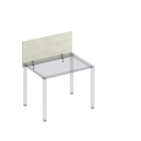 Экран для стола 100 каркас с кронштейнами КФ К.840 ДШ дуб шамони