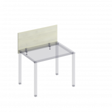 Экран для стола 100 каркас с кронштейнами КФ К.840 ДШ дуб шамони