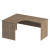 Стол эргономичный левый К 135 ДТ дуб шамони темный