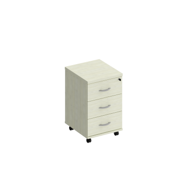 Тумба выкатная 3-х ящичная с центральным замком КФ К.308 ДШ дуб шамони