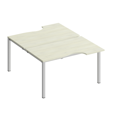 Рабочая станция со столами на каркасе (2х140) КФ К.1149 ДШ дуб шамони