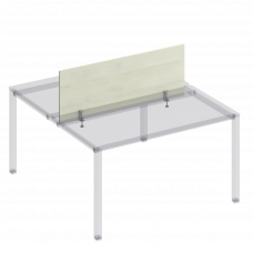 Экран для рабочей станции 140 на металлокаркасе КФ К.847 ДШ дуб шамони