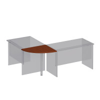 Угловой сегмент К 204 ОФ французский орех