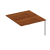 Секция стола рабочей станции на металлокаркасе (2х140) КФ К.1145-1 ОФ французский орех