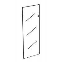 Дверь стеклянная средняя прозрачная (1шт) К 623