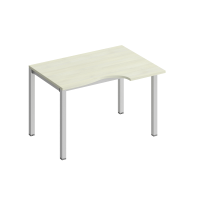 Стол эргономичный правый на металлокаркасе КФ К.1136 ДШ дуб шамони