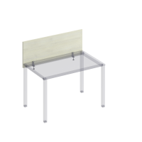 Экран для стола 120 на металлокаркасе фронтальный КФ К.841 ДШ дуб шамони