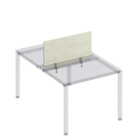 Экран для рабочей станции 100 на металлокаркасе КФ К.845 ДШ дуб шамони