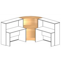 Угловой элемент промежуточный для столов глубиной 60см К 907