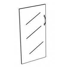 Дверь стеклянная низкая прозрачная (1шт.) МП2 К 621