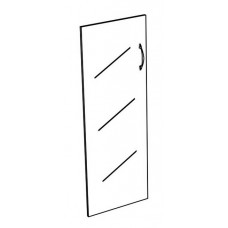 Дверь стеклянная средняя тонированная (1шт) К 633