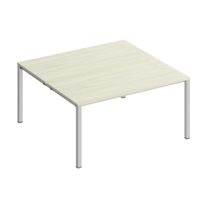 Рабочая станция на металлокаркасе (2х160) КФ К.1146 ДШ дуб шамони