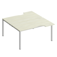 Рабочая станция со столами на опорах (2х160) КФ К.1150 ДШ дуб шамони