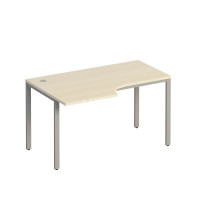 Стол эргономичный левый на металлокаркасе МП2 К 195 ДШ дуб шамони