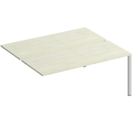 Секция стола рабочей станции на металлокаркасе (2х180) КФ К.1147-1 ДШ дуб шамони