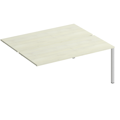 Секция стола рабочей станции на металлокаркасе (2х180) КФ К.1147-1 ДШ дуб шамони