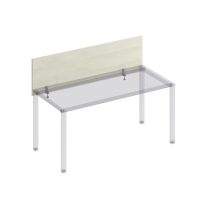 Экран для стола 160 на каркасе с кронштейнами КФ К.843 ДШ дуб шамони