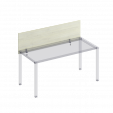 Экран для стола 160 на каркасе с кронштейнами КФ К.843 ДШ дуб шамони