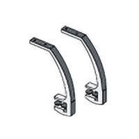 Комплект кронштейнов крепления полки и экрана 2 шт черный КМ 483 ЧР, серия Дин-Р