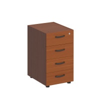 Тумба приставная 4-х ящичная без крышки с замком ДР 226 ОФ, серия Дин-Р